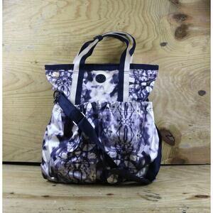 Lululemon Bag Purple Blue White Ink Blot Flow and Go Tote Shoulder Strap